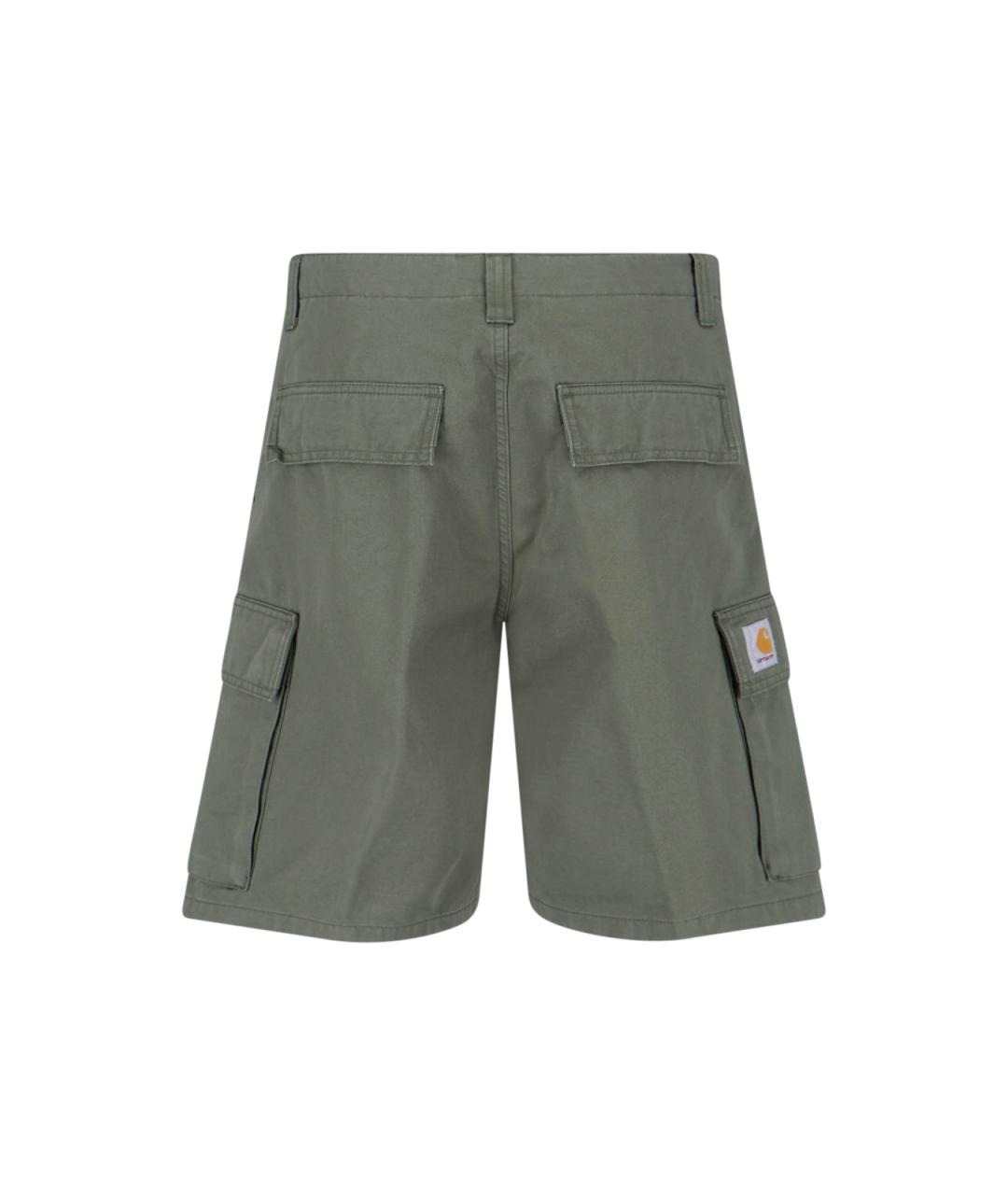 CARHARTT WIP Зеленые хлопковые шорты, фото 3