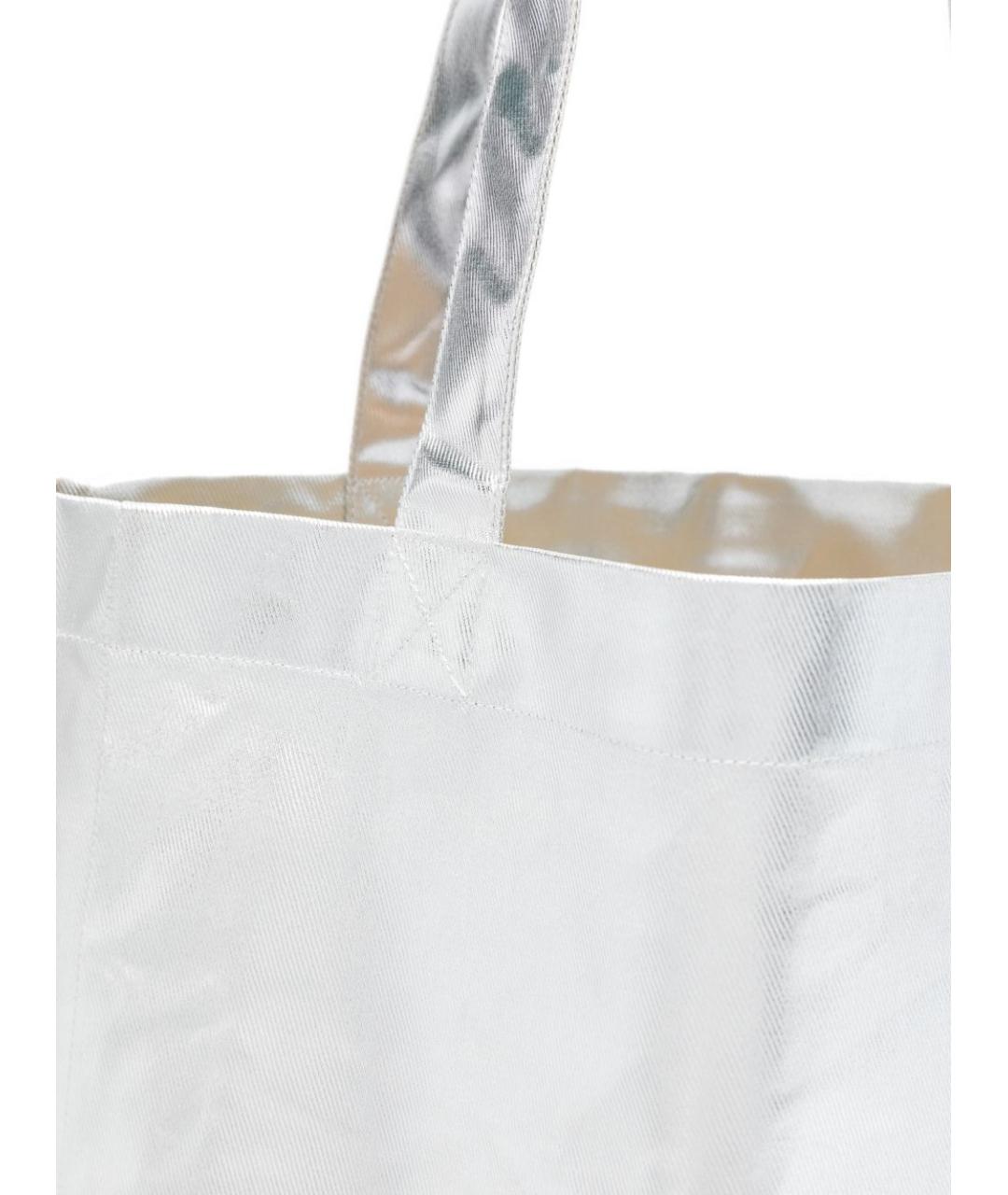 A.P.C. Серебряная синтетическая сумка тоут, фото 3