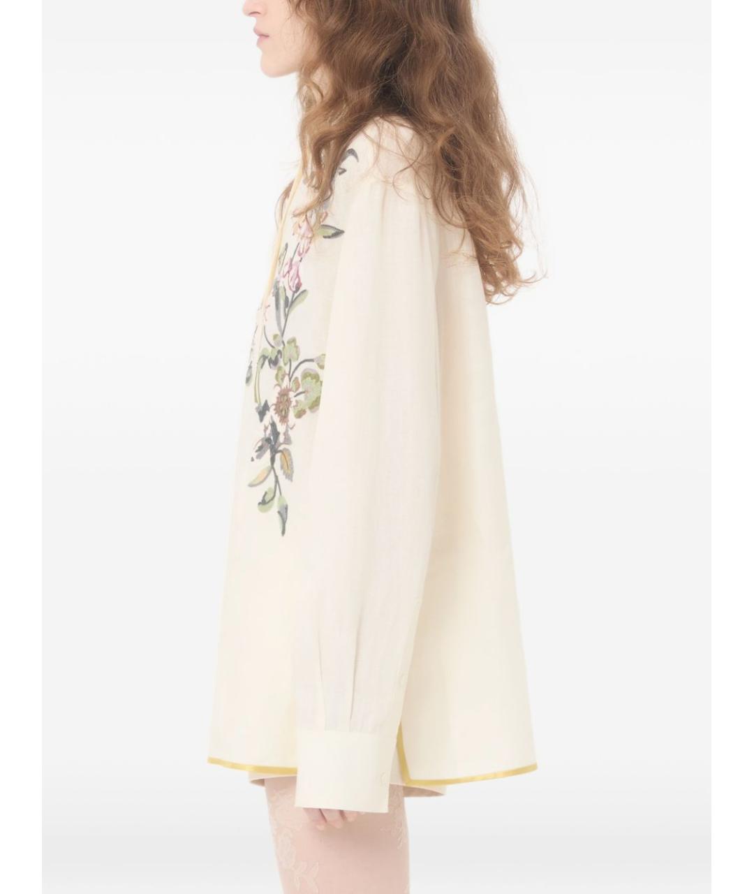 VALENTINO Мульти льняная рубашка, фото 3