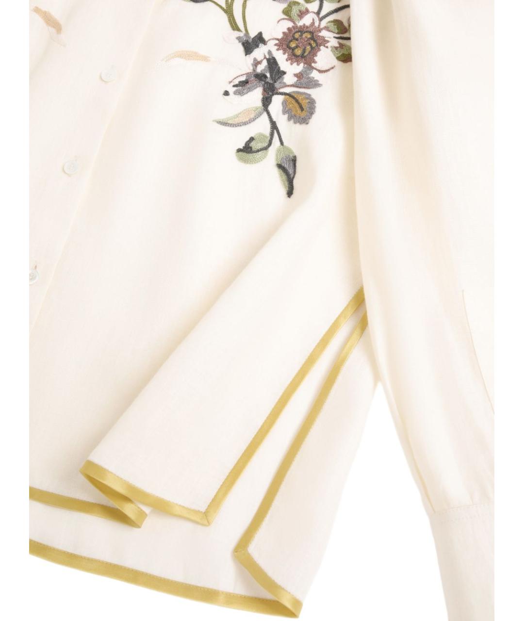 VALENTINO Мульти льняная рубашка, фото 5