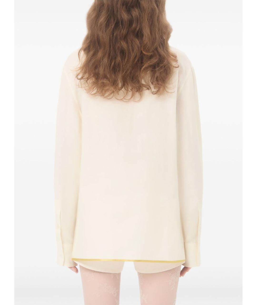 VALENTINO Мульти льняная рубашка, фото 4