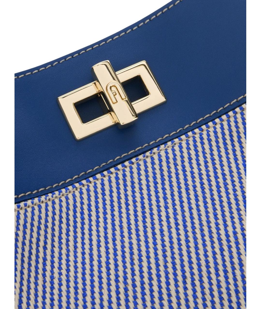 FURLA Синяя тканевая сумка через плечо, фото 2