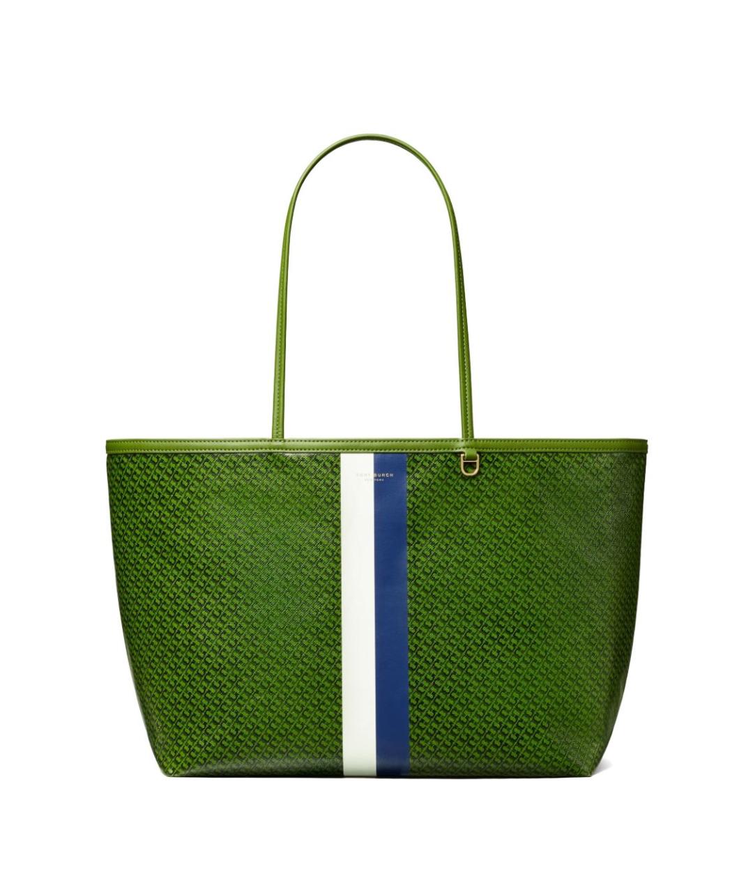 TORY BURCH Зеленая сумка тоут, фото 1