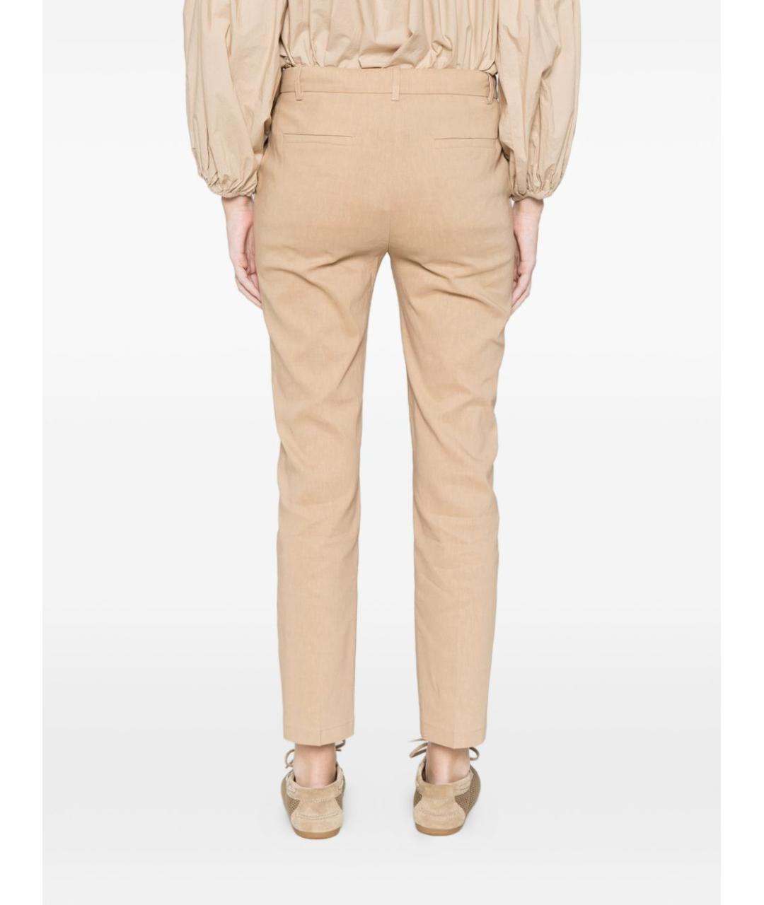 PINKO Бежевые прямые брюки, фото 2