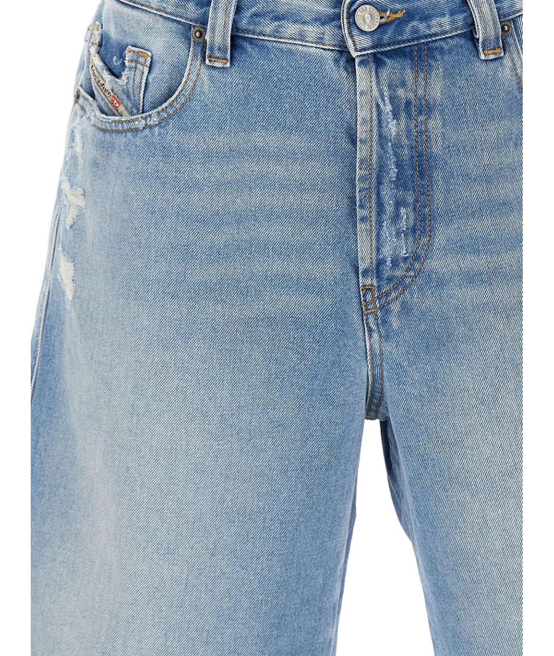 DIESEL Голубые хлопковые шорты, фото 3