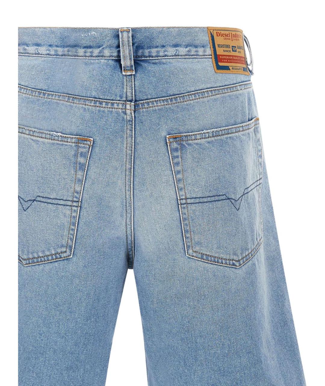 DIESEL Голубые хлопковые шорты, фото 2