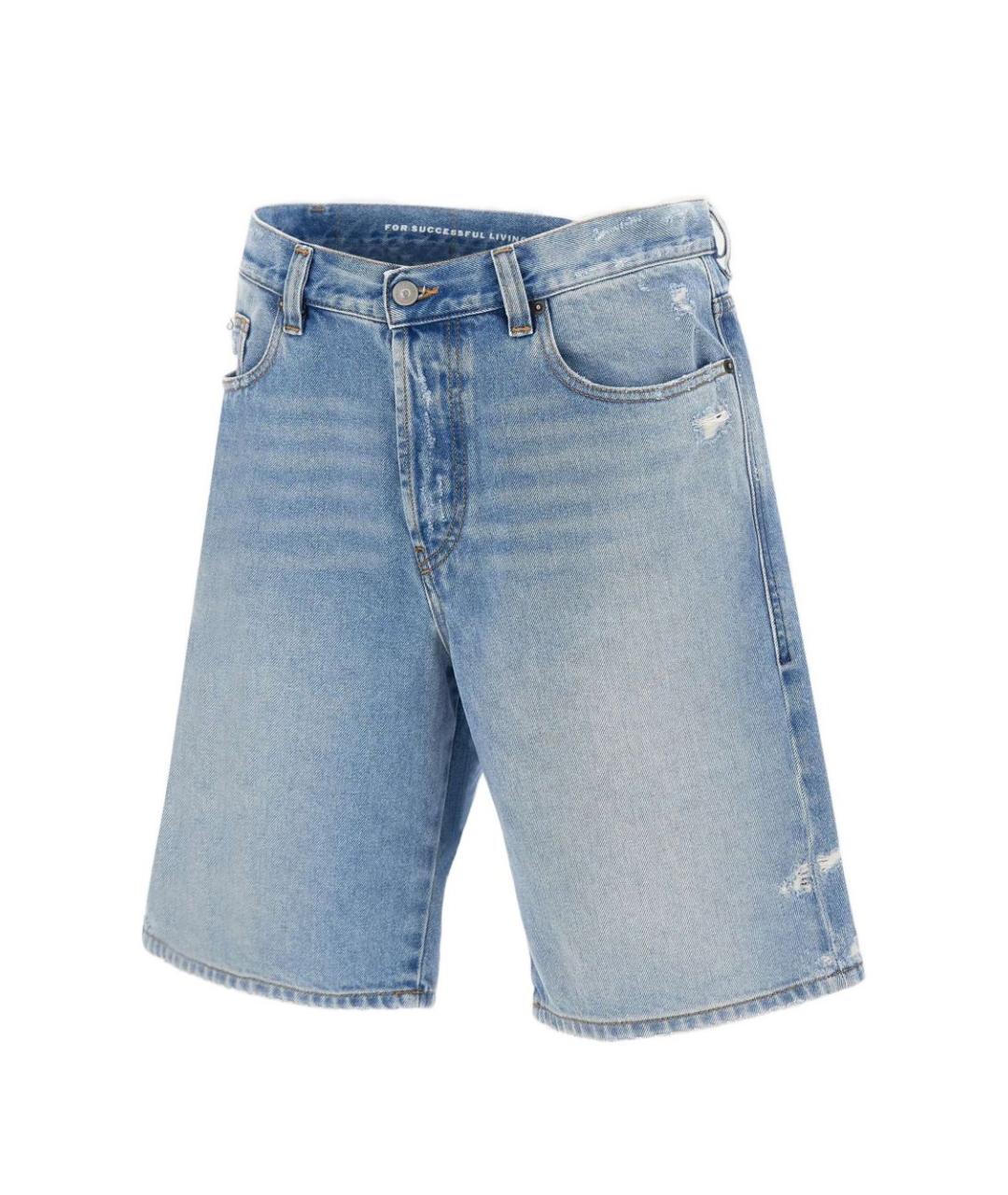 DIESEL Голубые хлопковые шорты, фото 1