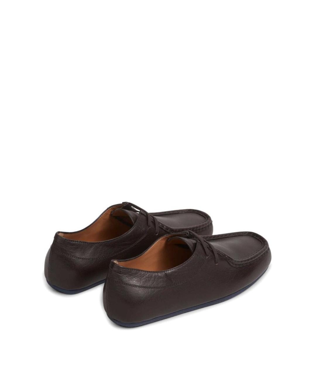 JIL SANDER Коричневые кожаные ботинки, фото 5