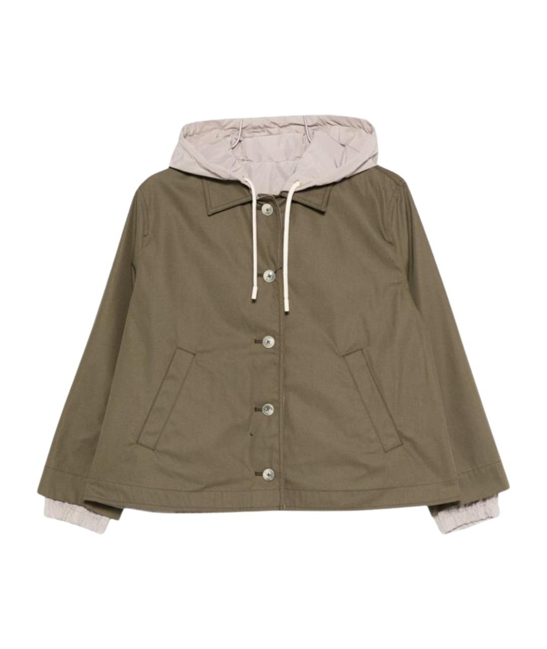 HERNO Зеленая хлопковая куртка, фото 1