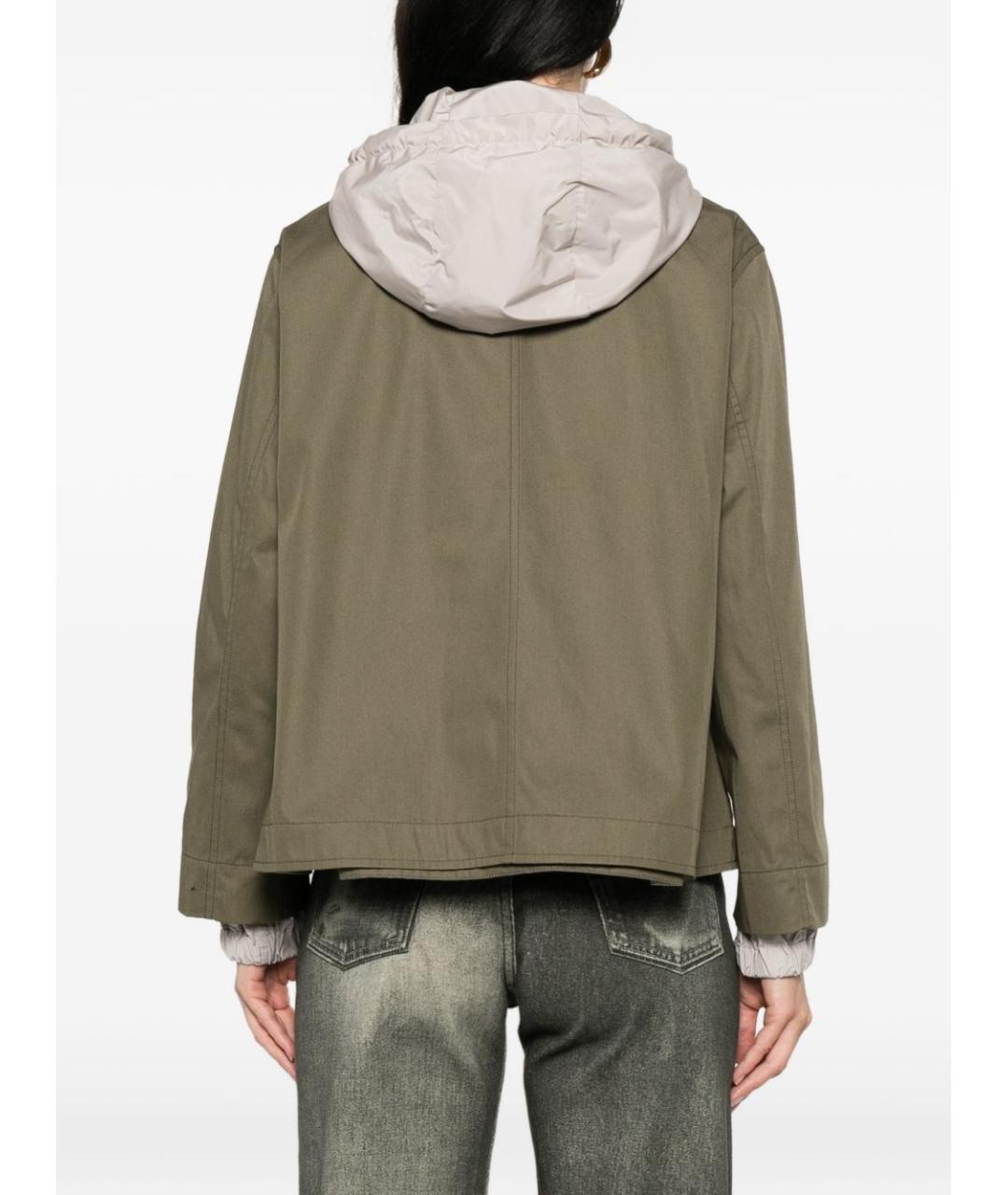 HERNO Зеленая хлопковая куртка, фото 5