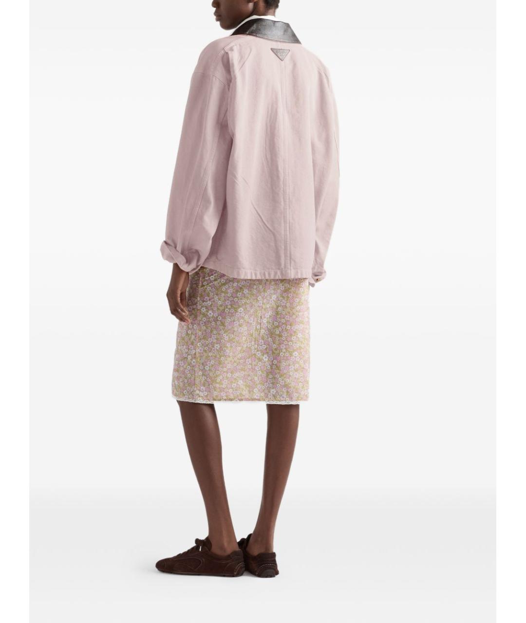 PRADA Мульти полиамидовая юбка миди, фото 6