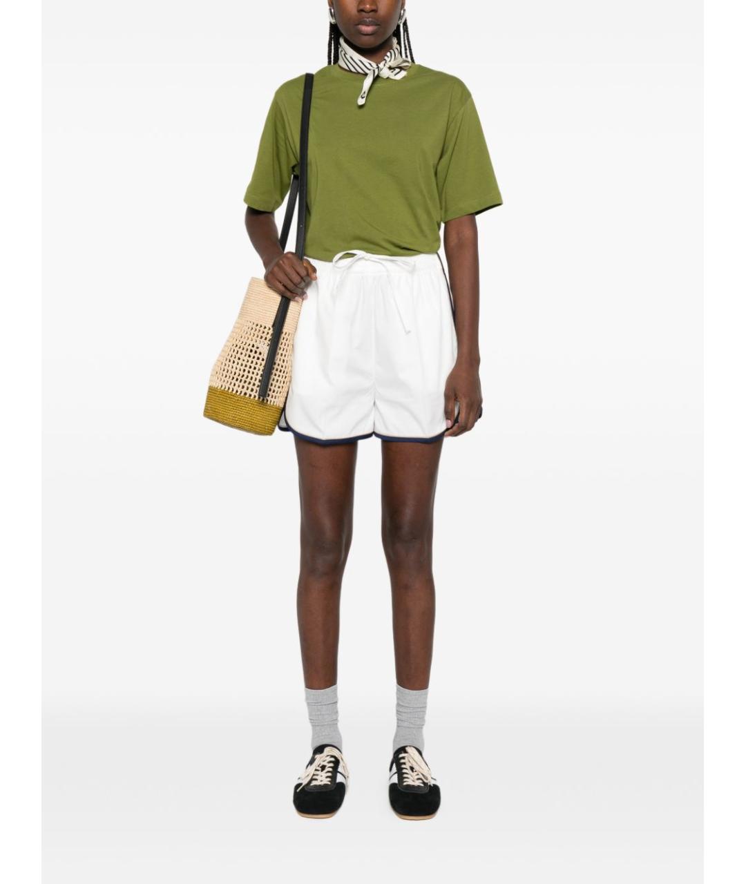 PRADA Белые полиэстеровые шорты, фото 5