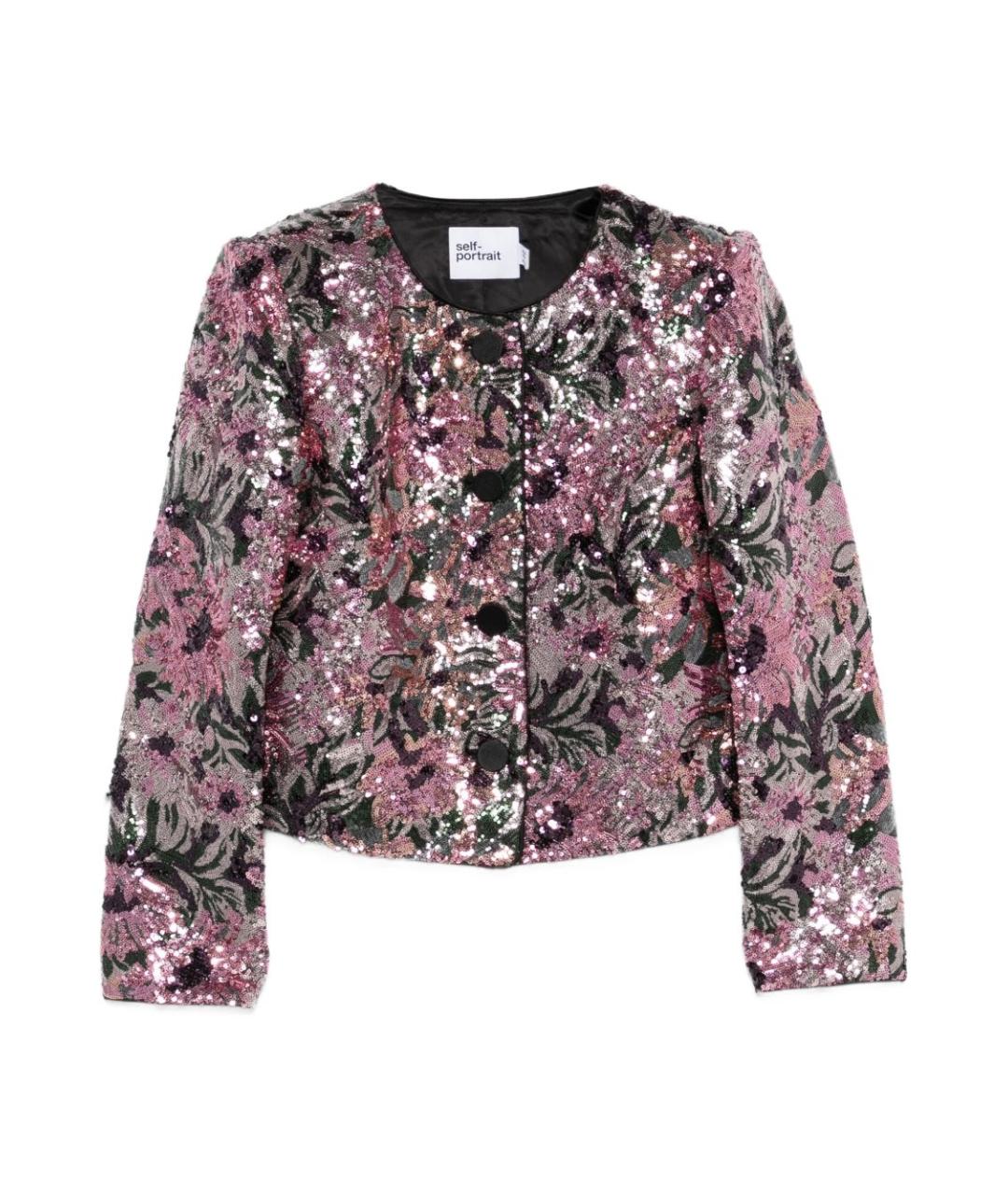 SELF-PORTRAIT Розовый полиэстеровый жакет/пиджак, фото 1