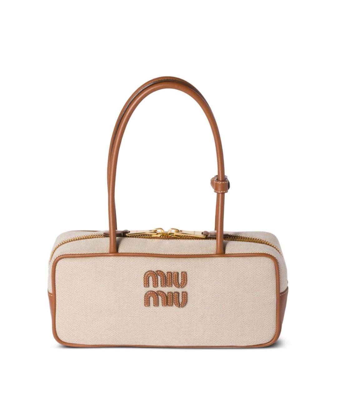 MIU MIU Тканевая сумка с короткими ручками, фото 1