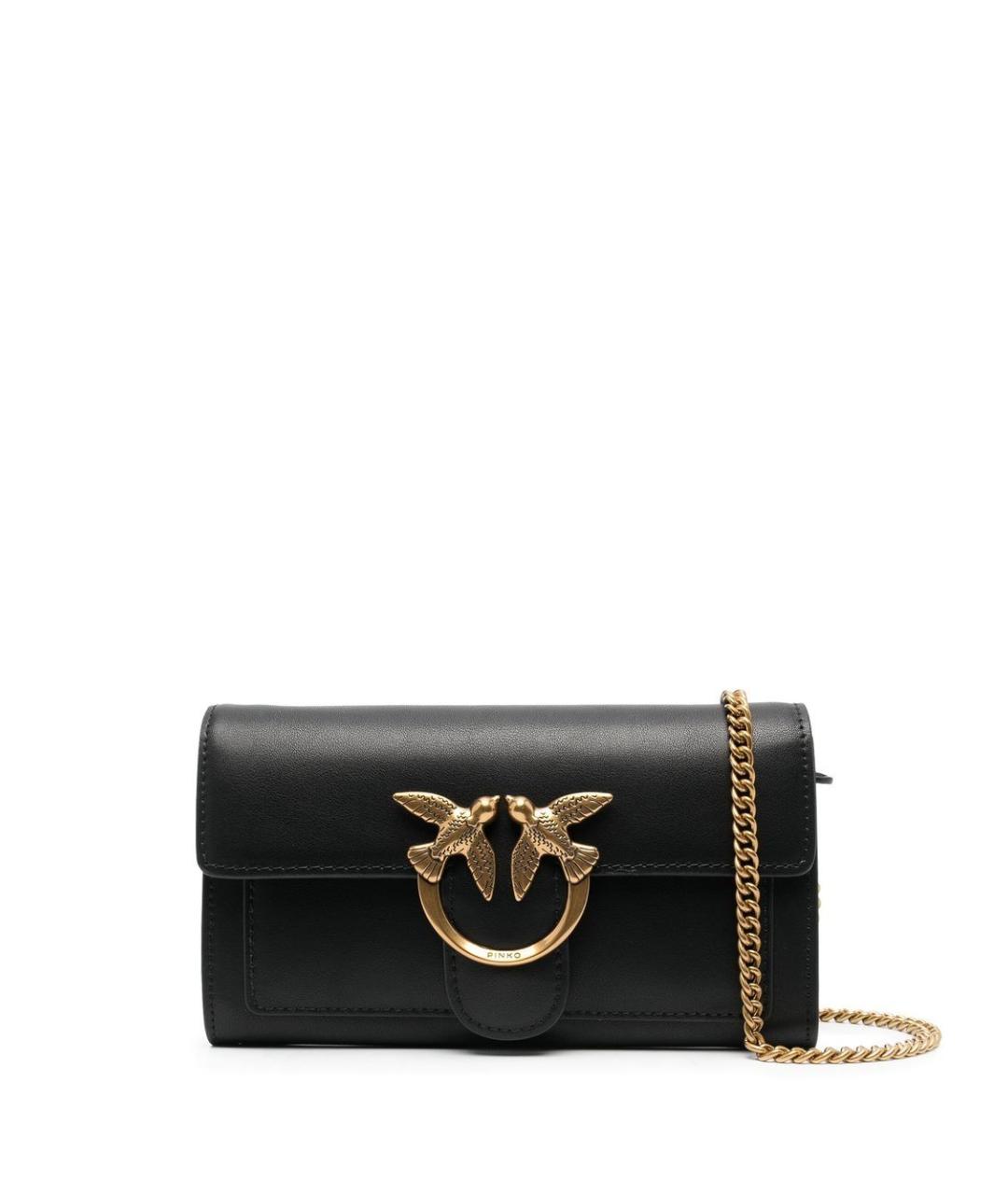 PINKO Черная сумка через плечо, фото 1