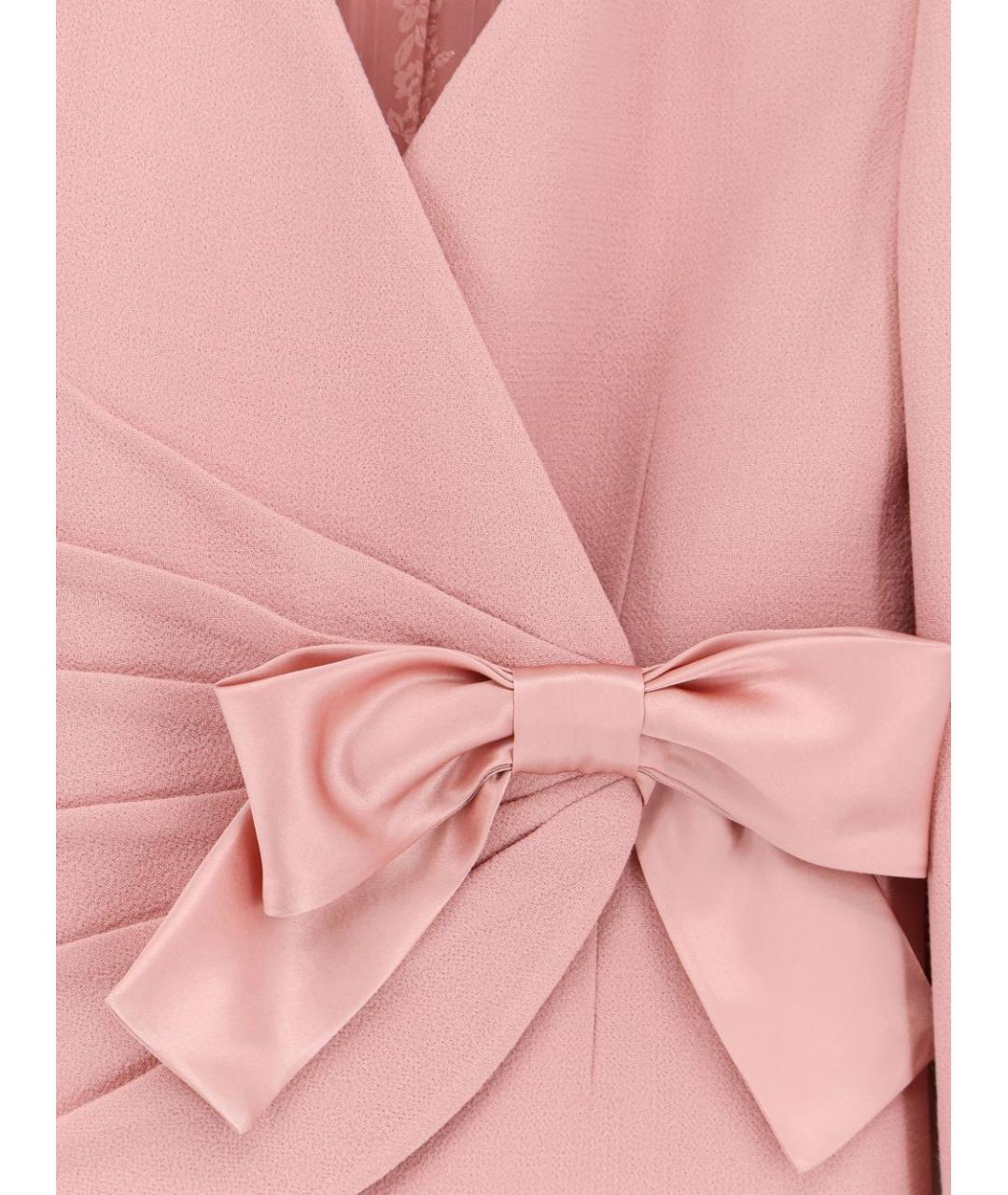 VALENTINO Розовый шерстяной жакет/пиджак, фото 2