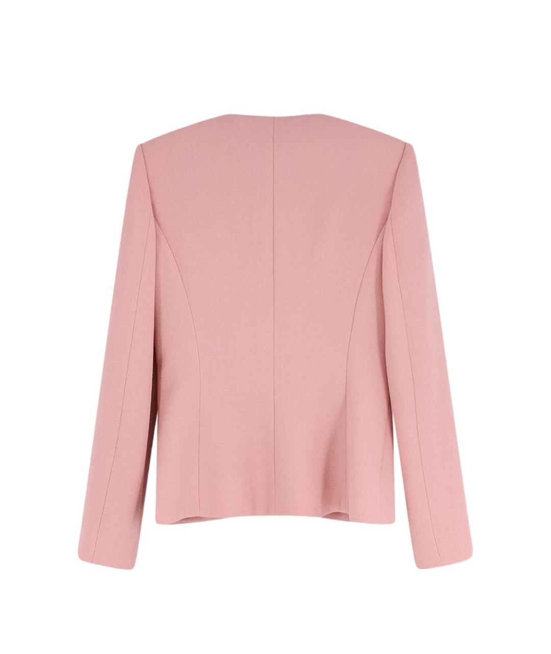 VALENTINO Розовый шерстяной жакет/пиджак, фото 3