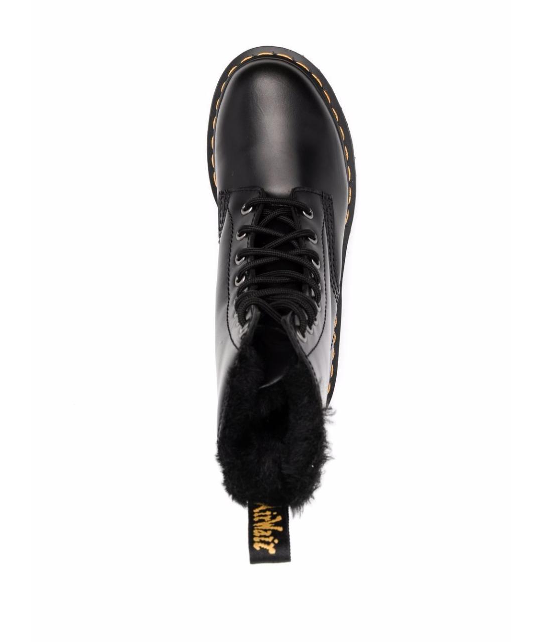 DR. MARTENS Черные кожаные ботинки, фото 3