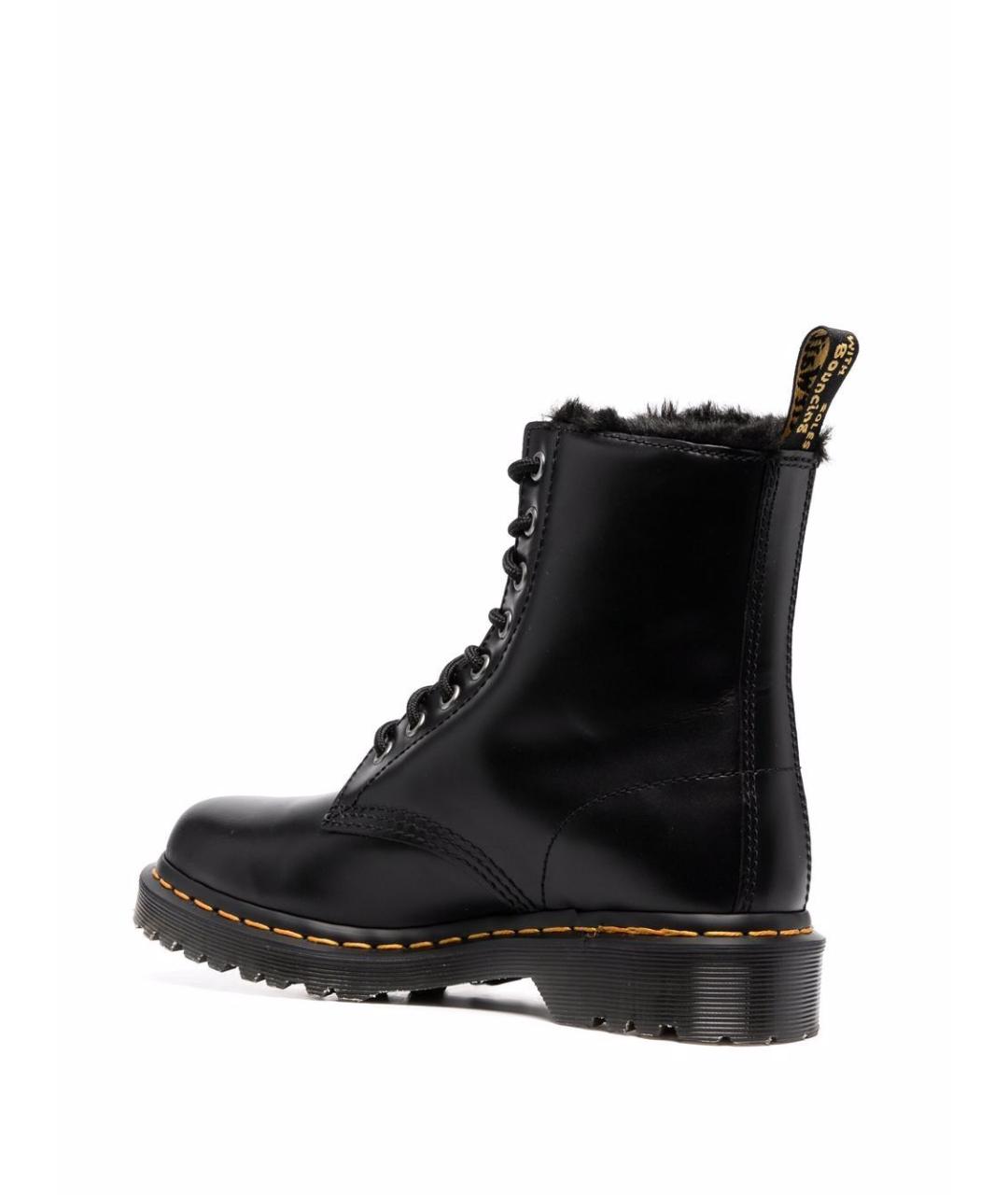 DR. MARTENS Черные кожаные ботинки, фото 2