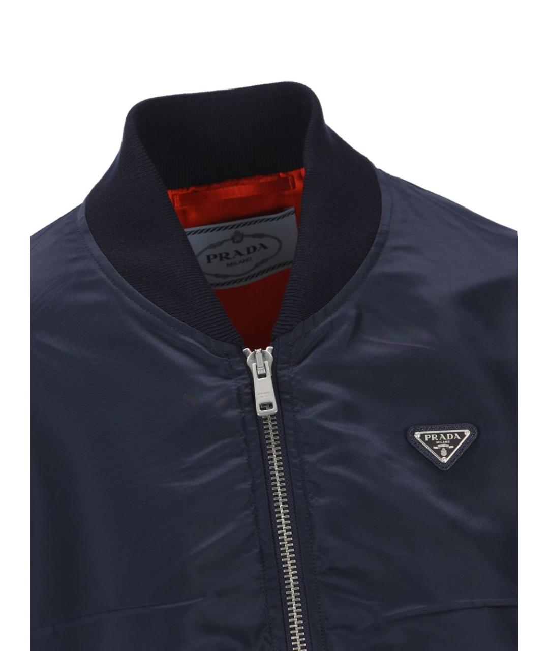 PRADA Синяя полиамидовая куртка, фото 4