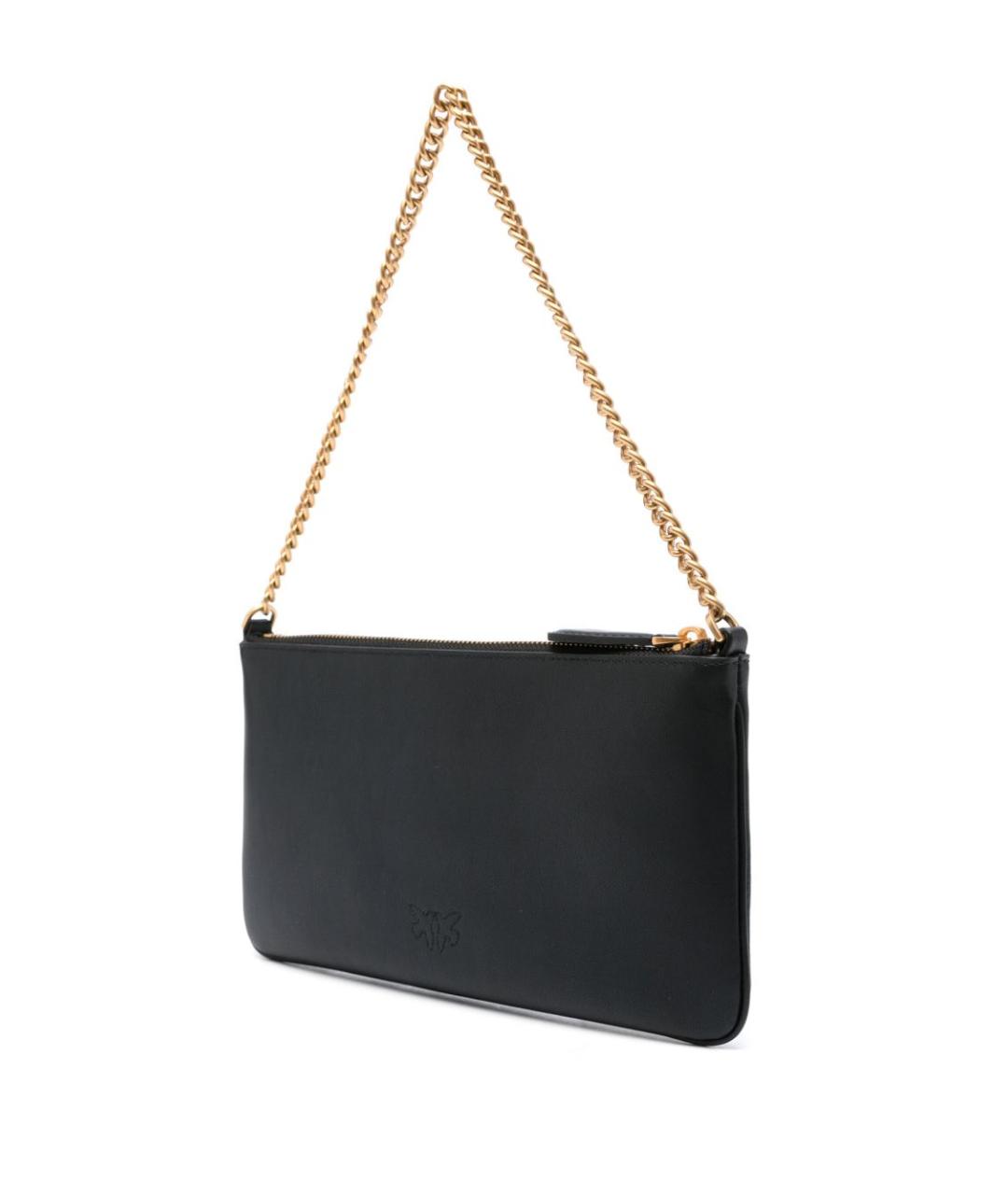 PINKO Черная кожаная сумка через плечо, фото 3