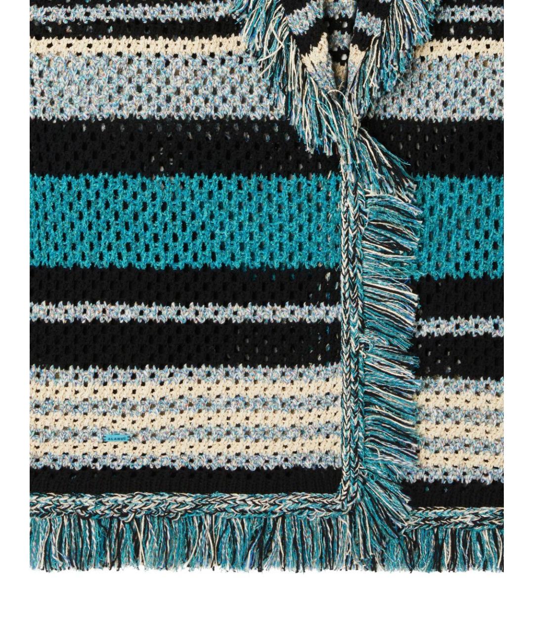 ALANUI Бирюзовый хлопковый кардиган, фото 5