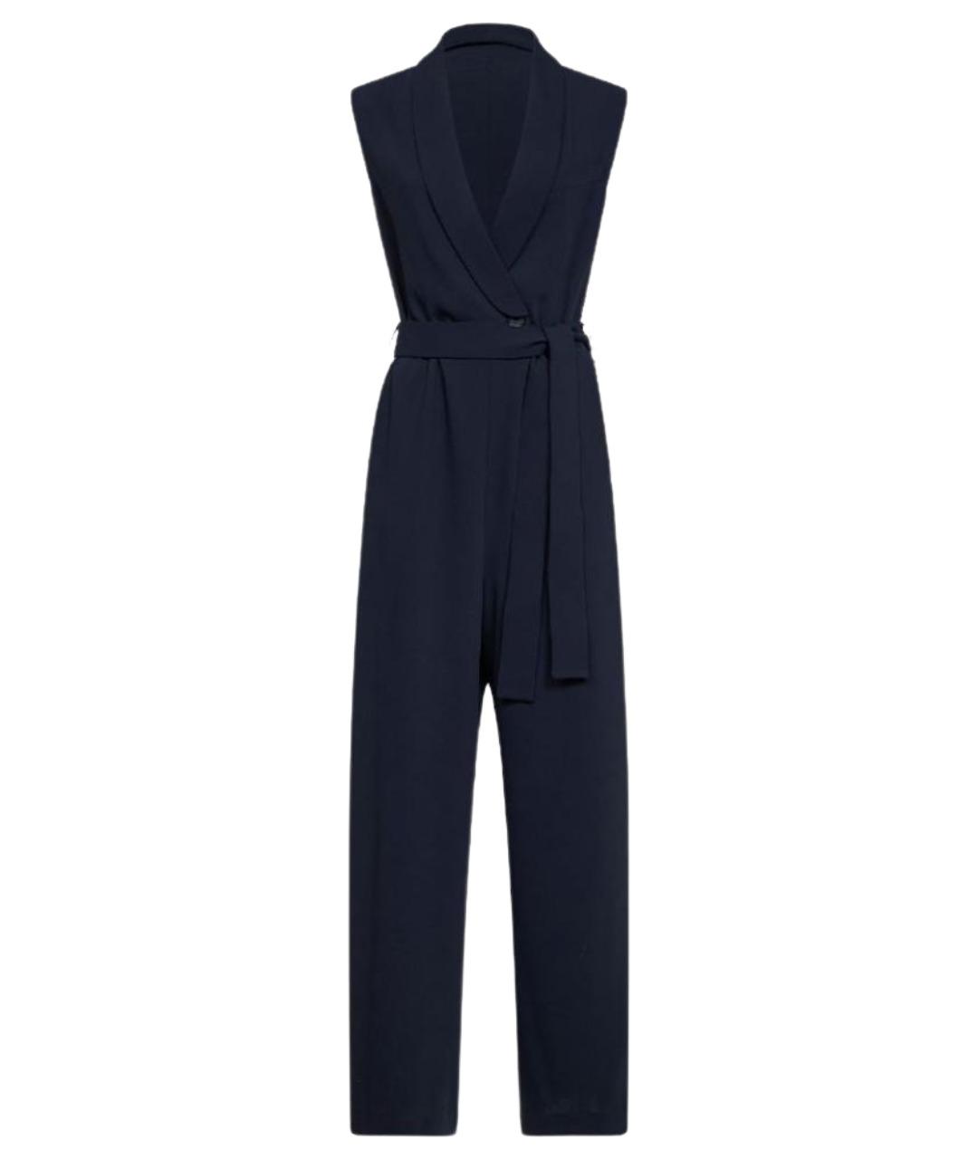 P.A.R.O.S.H. Темно-синий полиэстеровый комбинезон, фото 1
