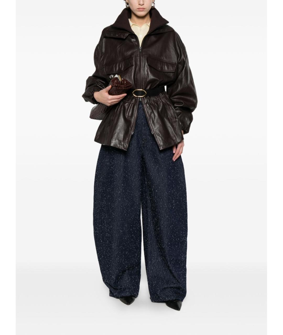 JACQUEMUS Синие хлопковые прямые джинсы, фото 2