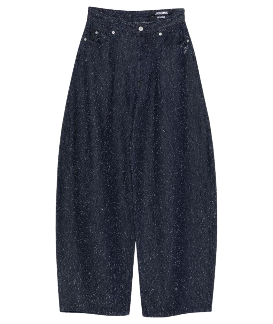 JACQUEMUS Синие хлопковые прямые джинсы, фото 1