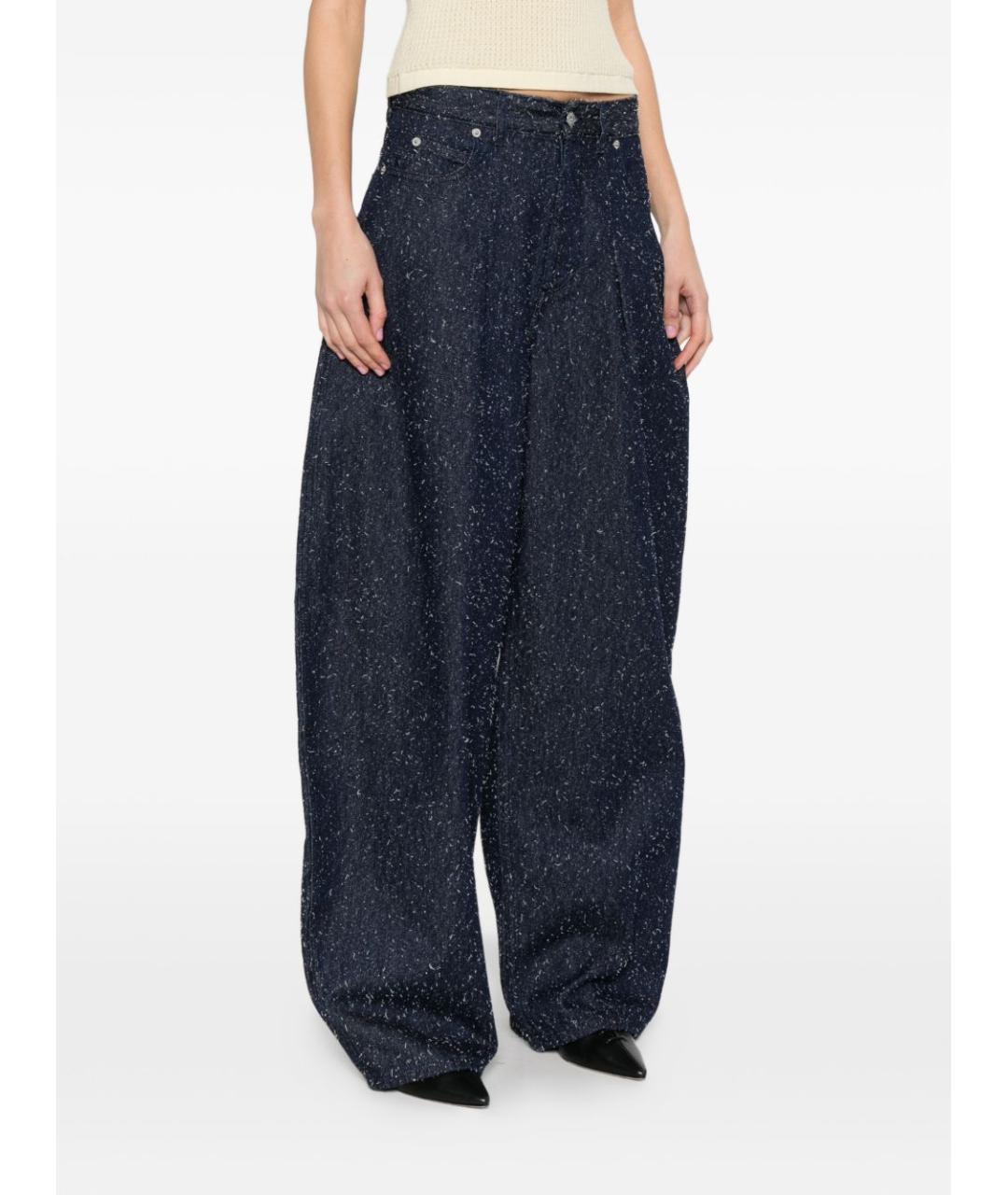 JACQUEMUS Синие хлопковые прямые джинсы, фото 5