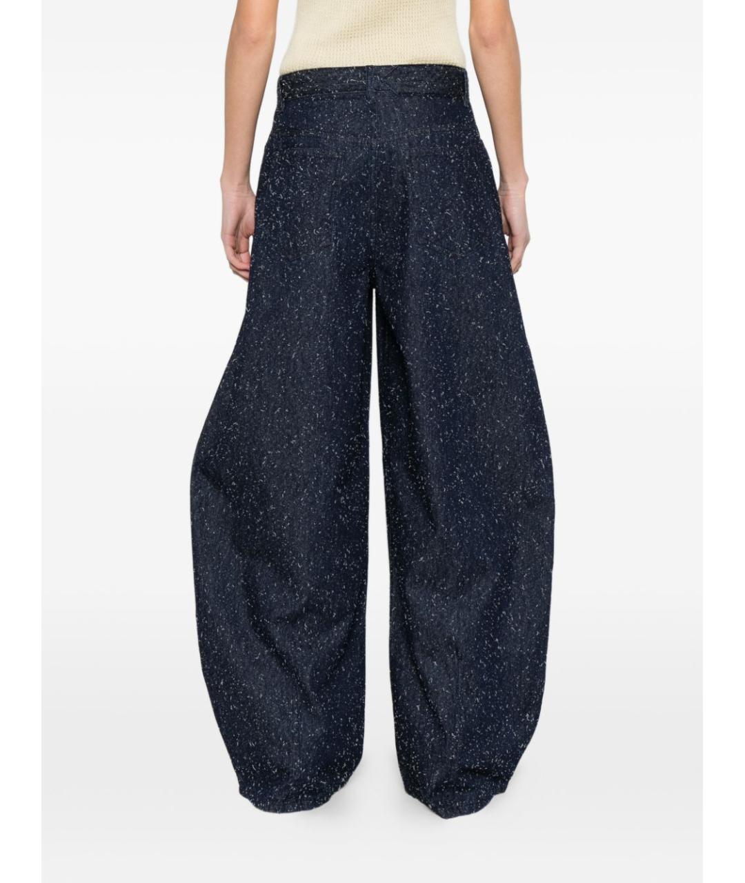 JACQUEMUS Синие хлопковые прямые джинсы, фото 4