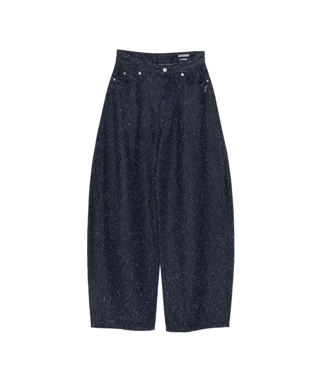 JACQUEMUS Синие хлопковые прямые джинсы, фото 6