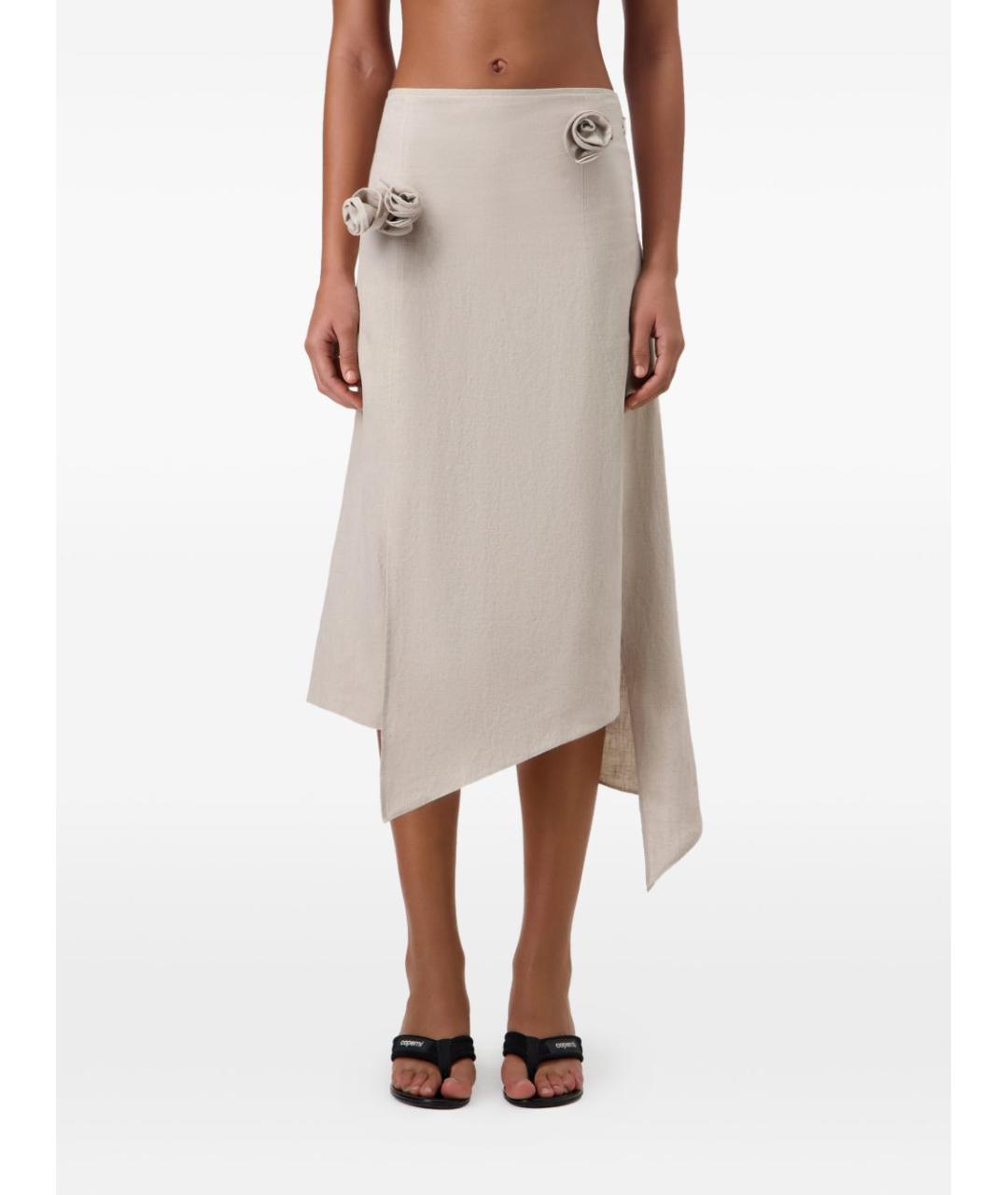 COPERNI Бежевая юбка миди, фото 3