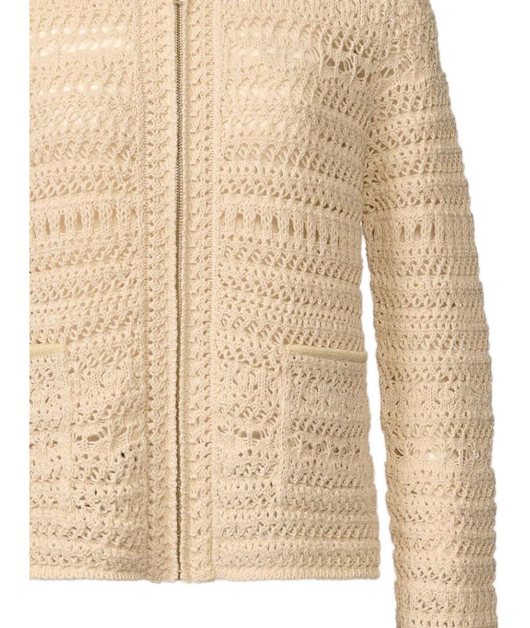 FABIANA FILIPPI Бежевый хлопковый кардиган, фото 2