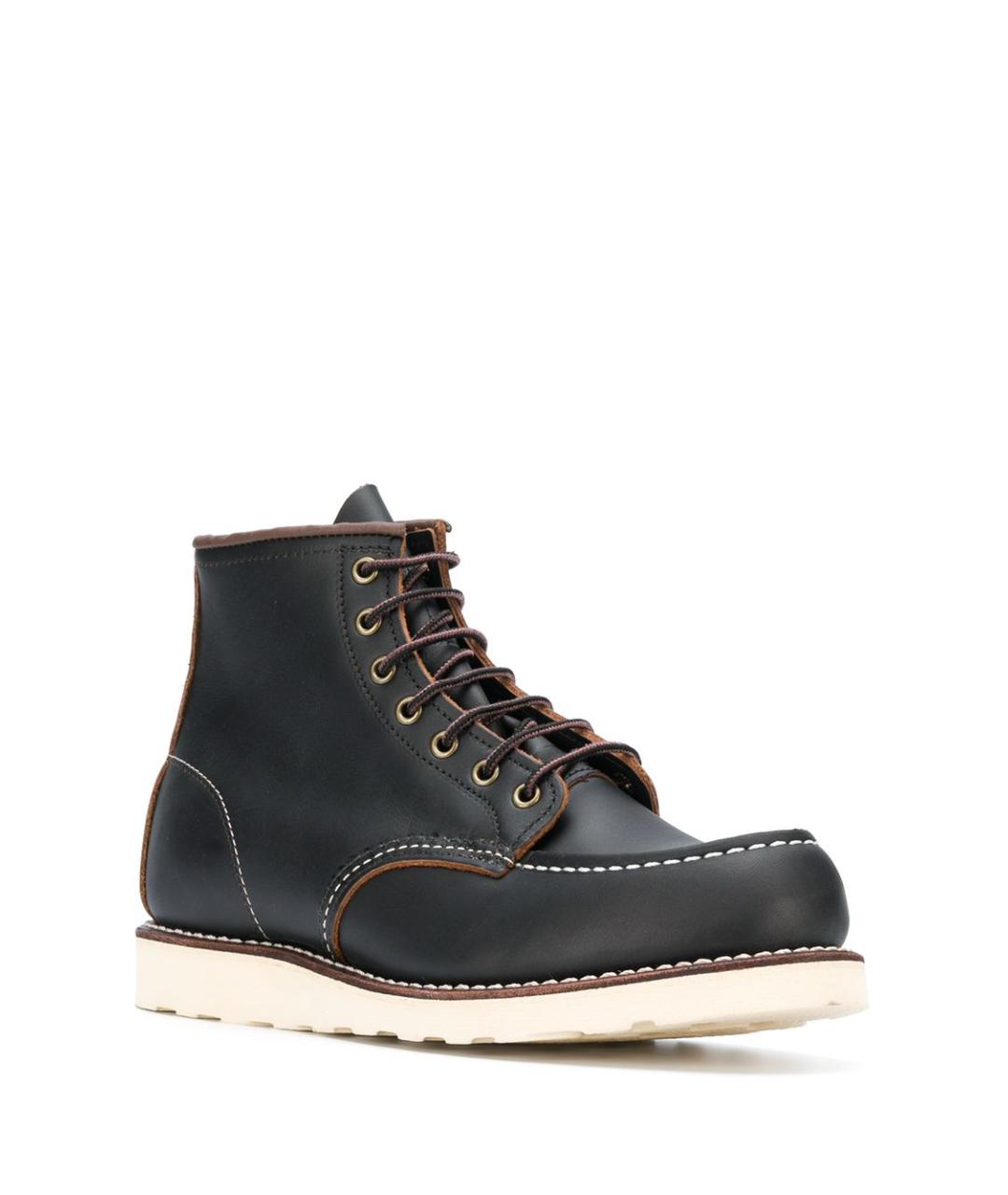 RED WING Черные кожаные высокие ботинки, фото 4