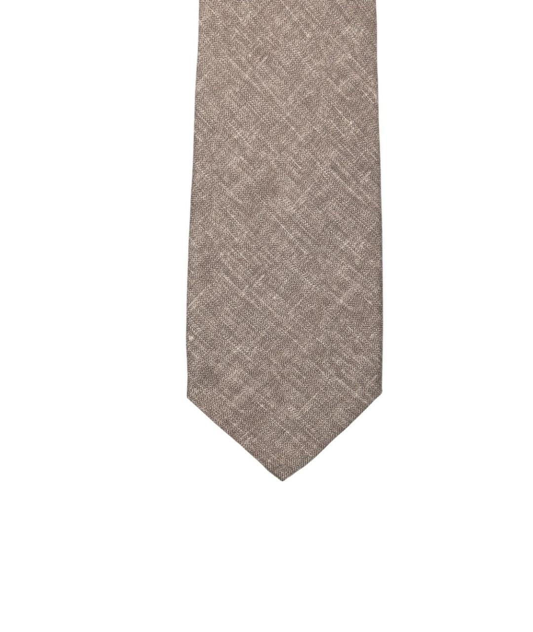 CORNELIANI Серый шелковый галстук, фото 2