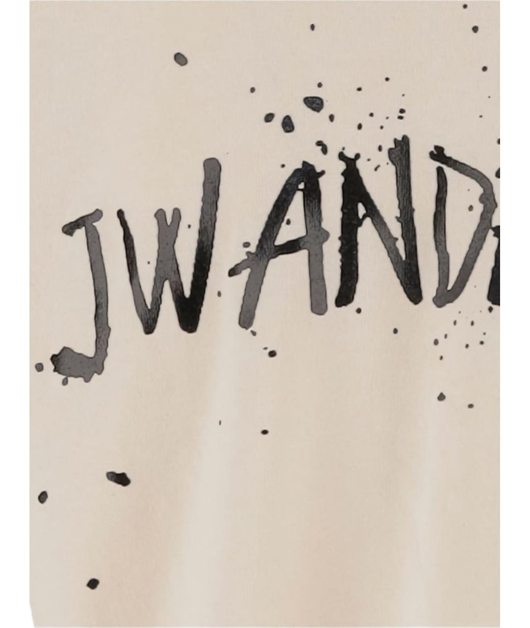 J.W.ANDERSON Бежевая хлопковая футболка, фото 3