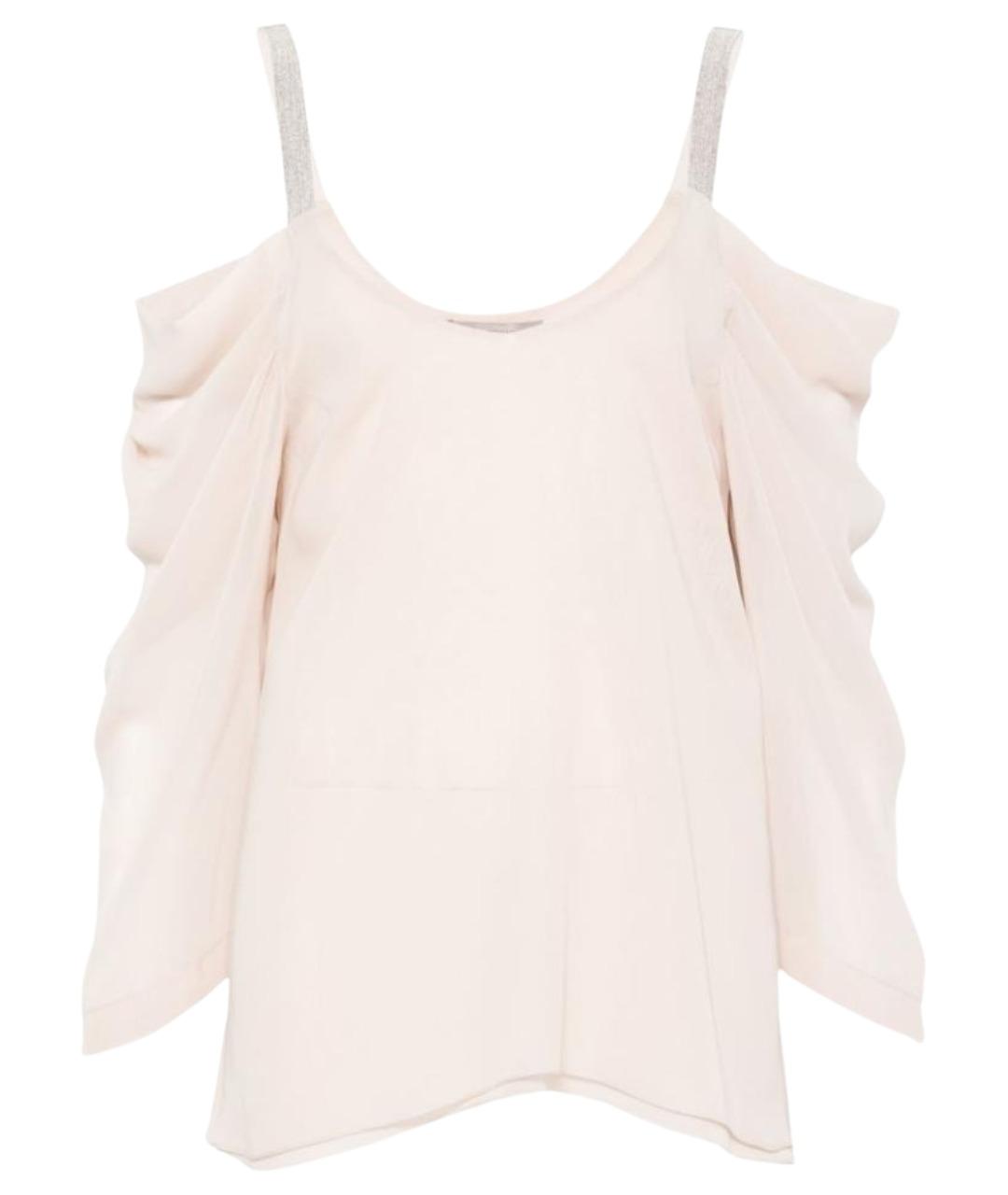 D.EXTERIOR Бежевая полиэстеровая майка, фото 1