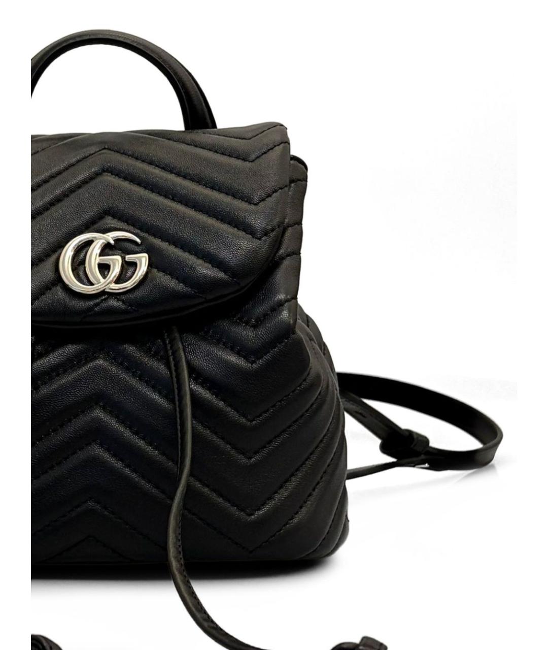 GUCCI Черный кожаный рюкзак, фото 2