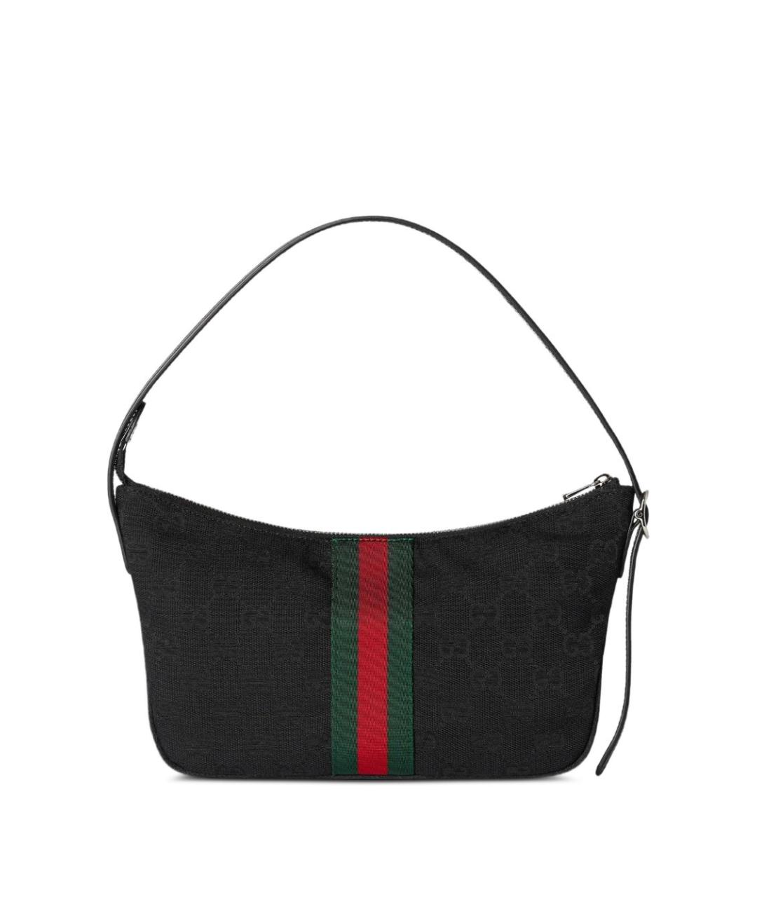 GUCCI Черная тканевая сумка на плечо, фото 3