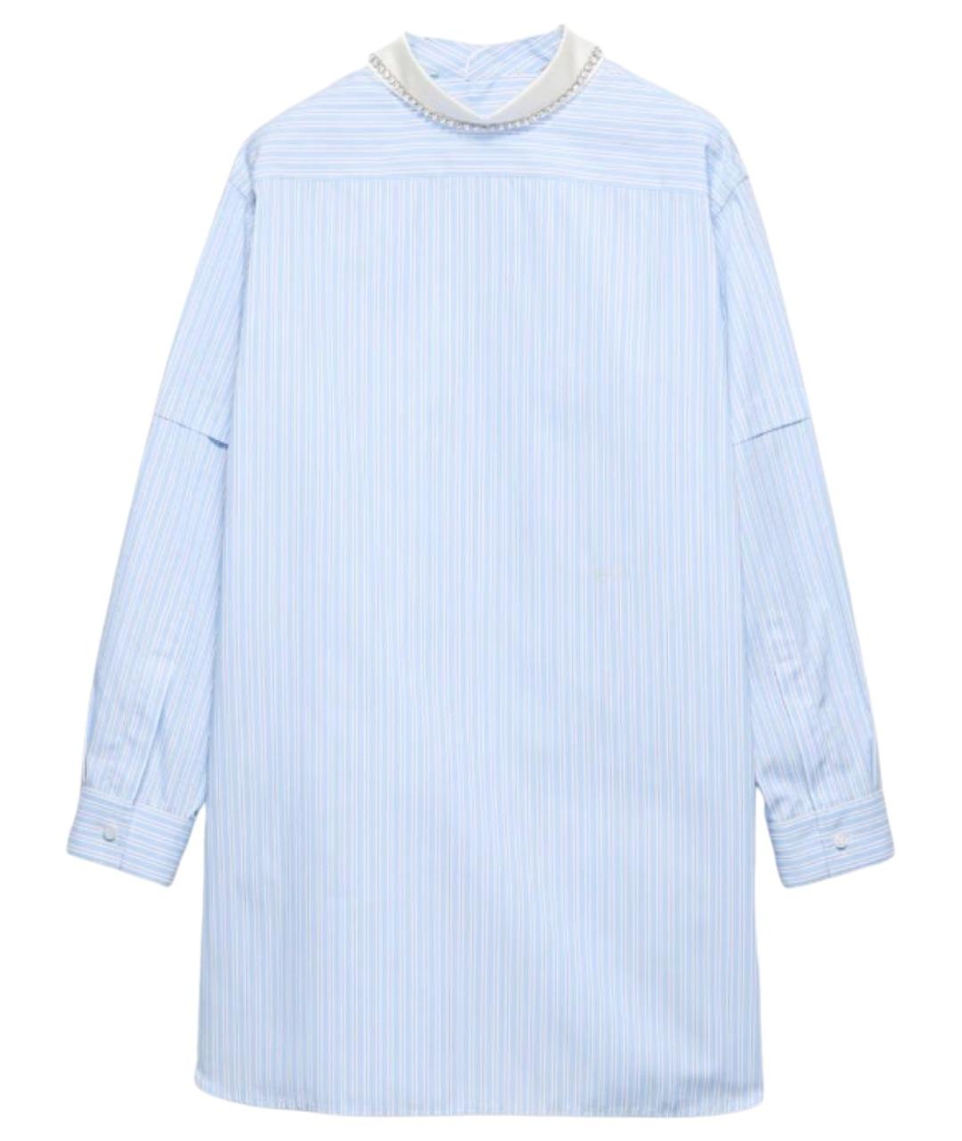 PRADA Голубая хлопковая блузы, фото 1