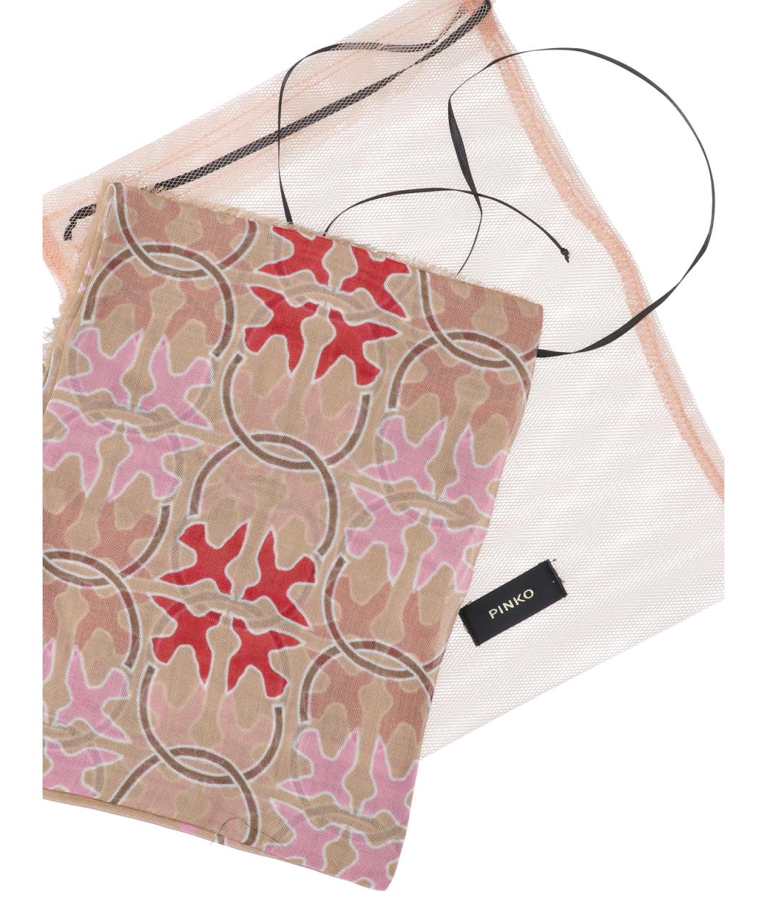 PINKO Розовый шарф, фото 2