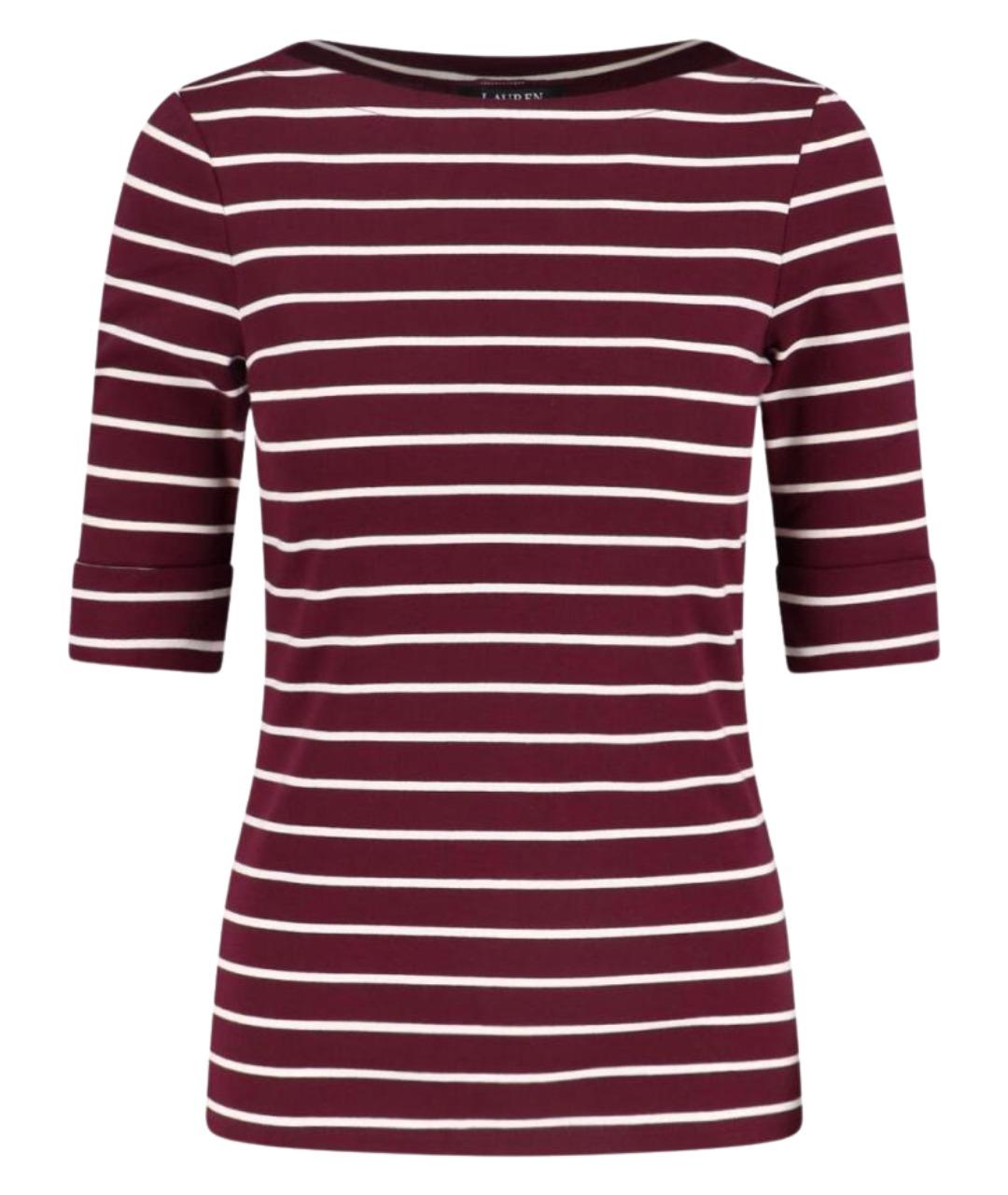 RALPH LAUREN Красная хлопковая футболка, фото 1