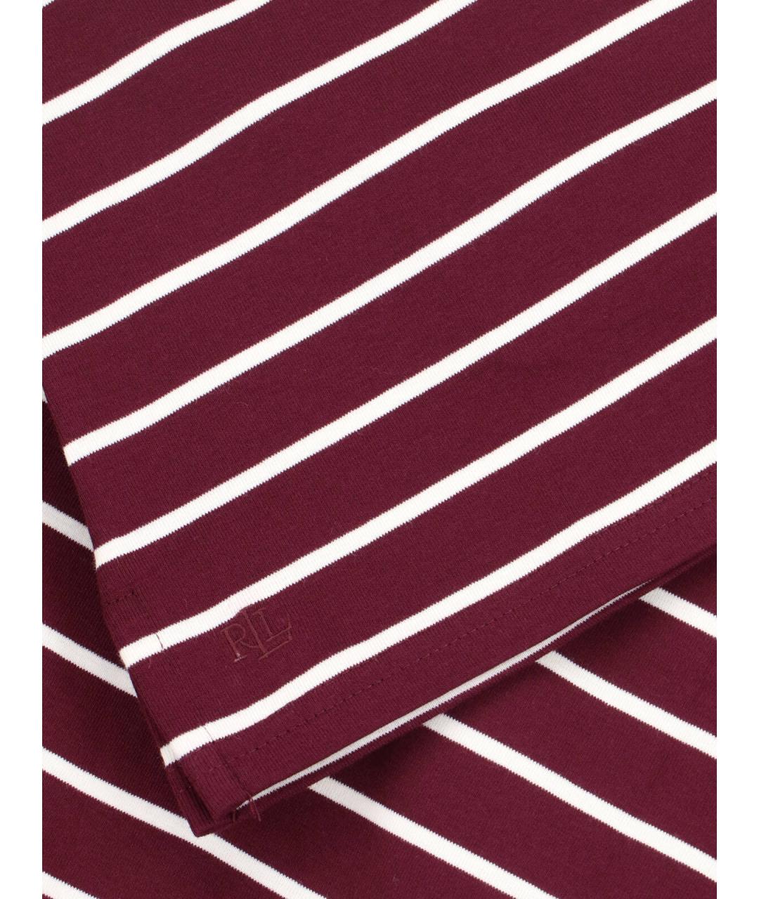 RALPH LAUREN Красная хлопковая футболка, фото 3