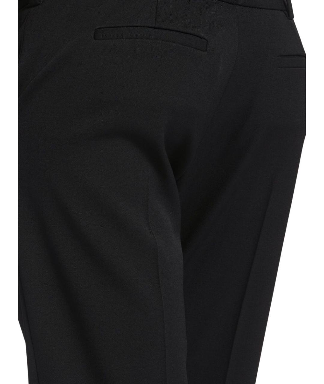 BALENCIAGA Черные шерстяные прямые брюки, фото 4