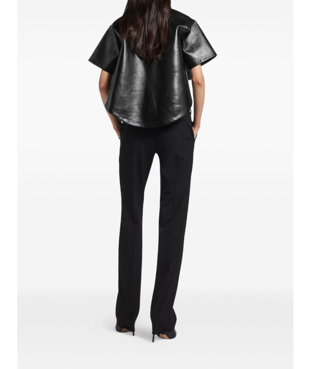 BALENCIAGA Черные шерстяные прямые брюки, фото 2