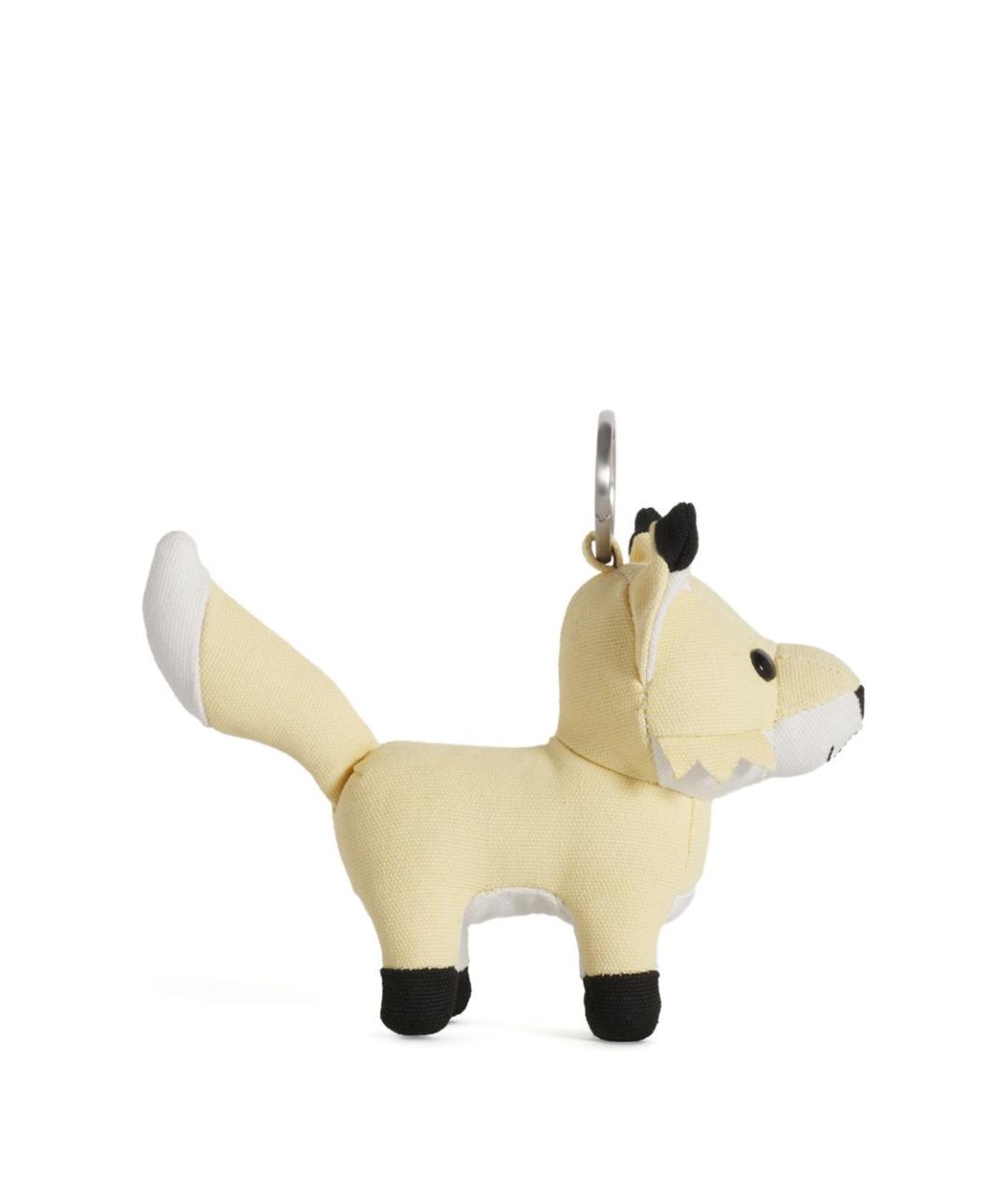 MAISON KITSUNE Желтый брелок, фото 2