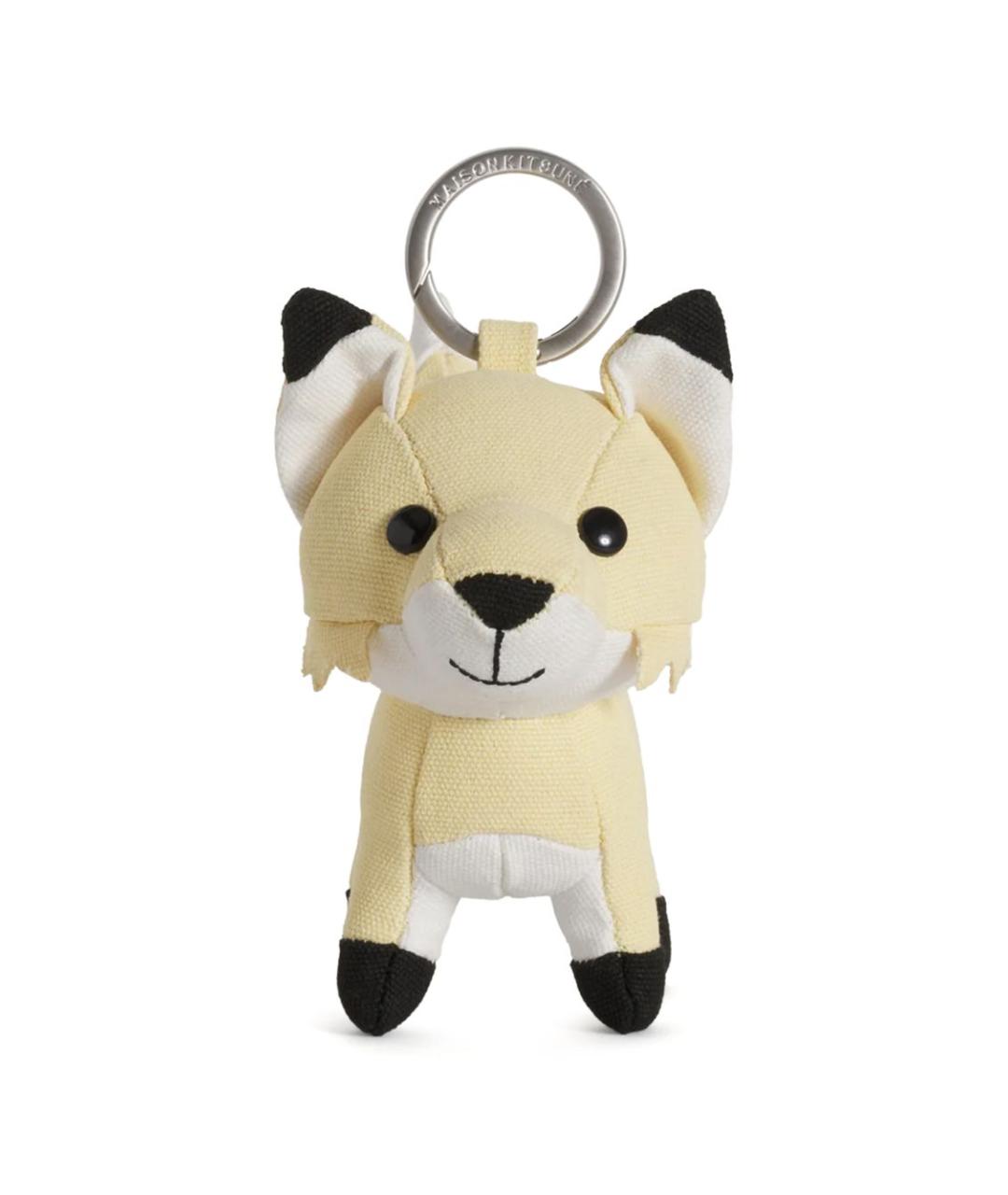 MAISON KITSUNE Желтый брелок, фото 1