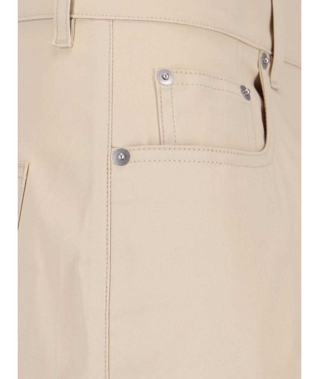 RICK OWENS Бежевые хлопковые повседневные брюки, фото 4