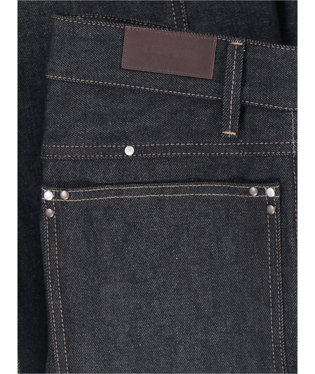 LEMAIRE Серые хлопковые прямые джинсы, фото 5